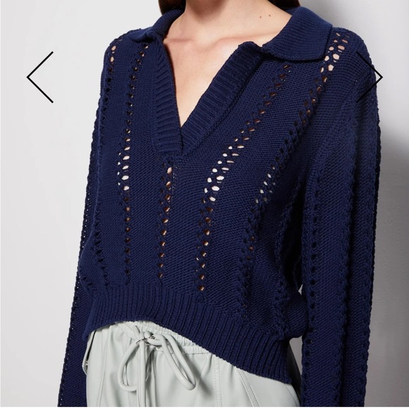 Jonthan Simkhai Sweater Polo - Picture 3 of 4